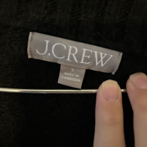 J Crew Johnny-collar Sweater with Ribbed Trim Small Slouchy Boxy Oversized - Picture 3 of 10